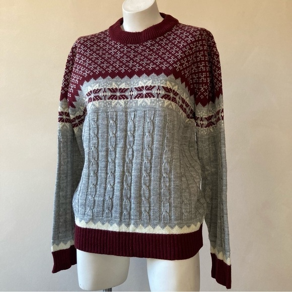 Vintage Sweaters - Andhurst | Vintage Fair Isle Christmas Holiday Sweater